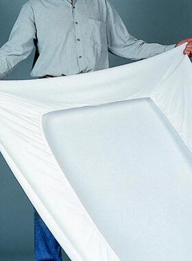 美单包邮 法国进口原料 纯亚麻床笠 抑菌吸汗纯色床罩 奢华水洗