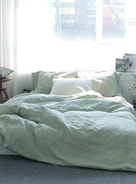 外贸 100%汉麻被套 仿旧蓝色水洗汉麻被套 麻被套 冬暖夏凉 包邮