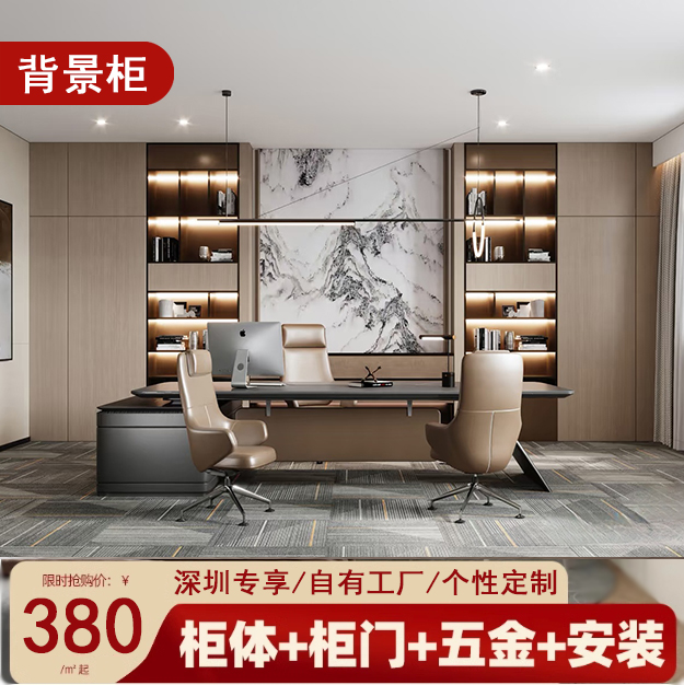 定制背景柜书柜文件件储物柜