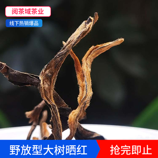 2025年云南景谷大树晒红野放型茶园大树红茶云南滇红茶叶古树红茶