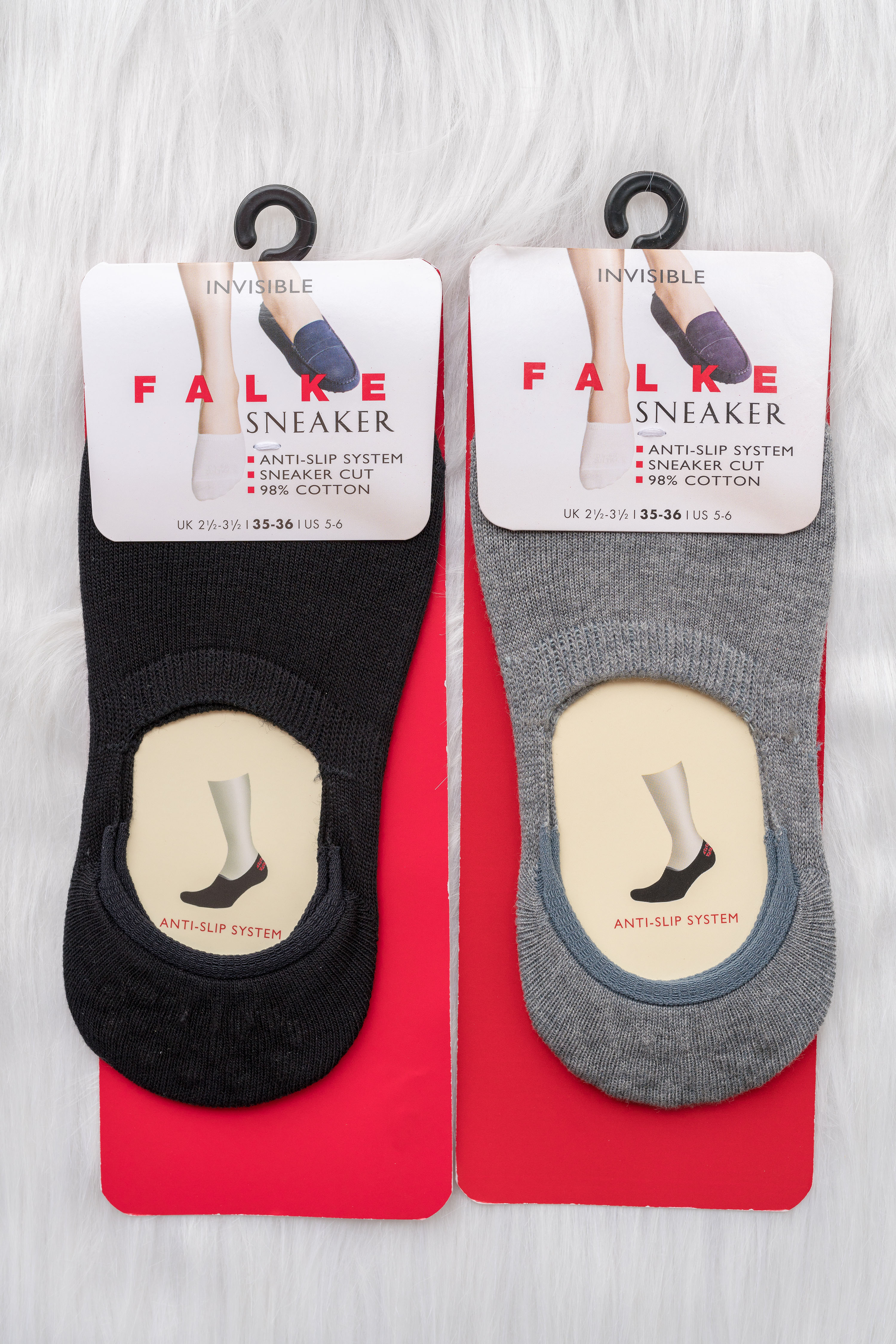 德国falke invisible sneaker 隐形硅胶防滑乐福鞋棉袜船袜47577
