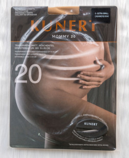 德国Kunert Mommy 20D孕妇丝袜薄款亚光柔软腰带可调节连裤袜丝袜