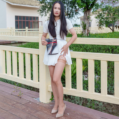 波兰进口超薄隐形纯色透明吊带袜