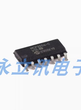 原装正品 贴片 MCP3204T-CI/SL SOIC-14 12位四通道A/D转换器芯片