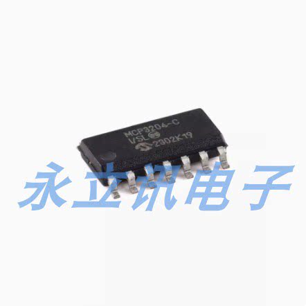 原装正品 贴片 MCP3204T-CI/SL SOIC-14 12位四通道A/D转换器芯片