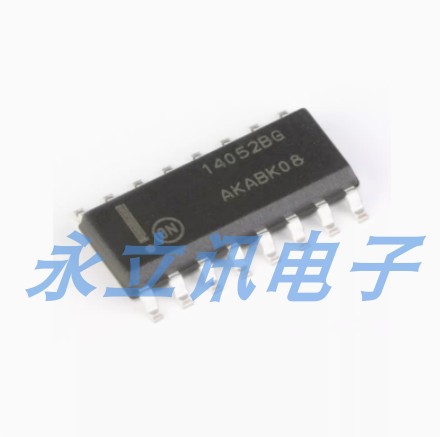 全新原装 MC14052BDR2G SOIC-16 双路4通道模拟多路复用器芯片