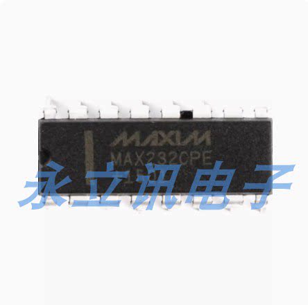 原装正品 直插 MAX232CPE+ DIP-16 RS232 线路驱动器/接收器芯片