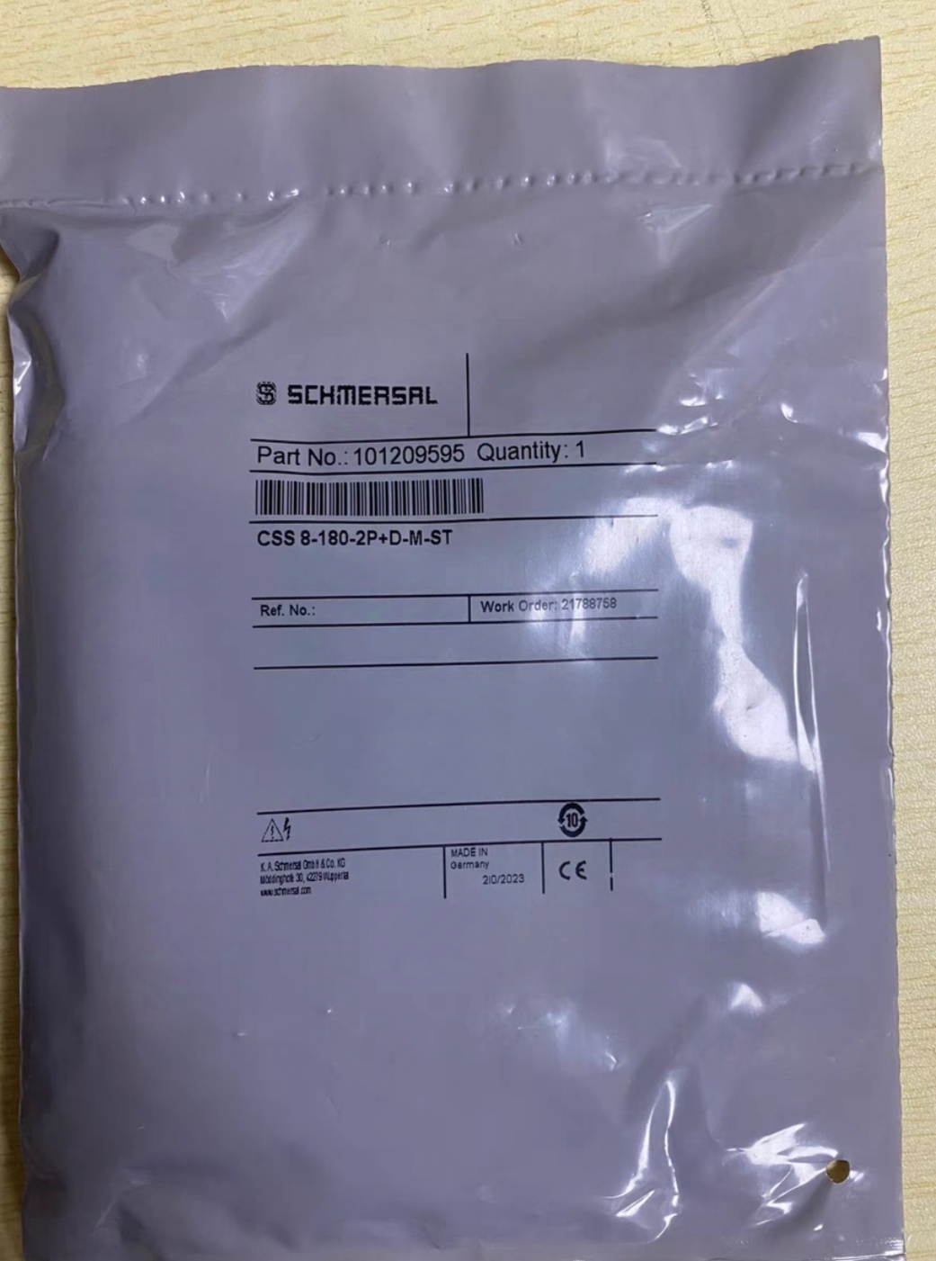 施迈赛/SCHMERSAL CSS8-180-2P+D-M-ST 全新原装 拍前请询价