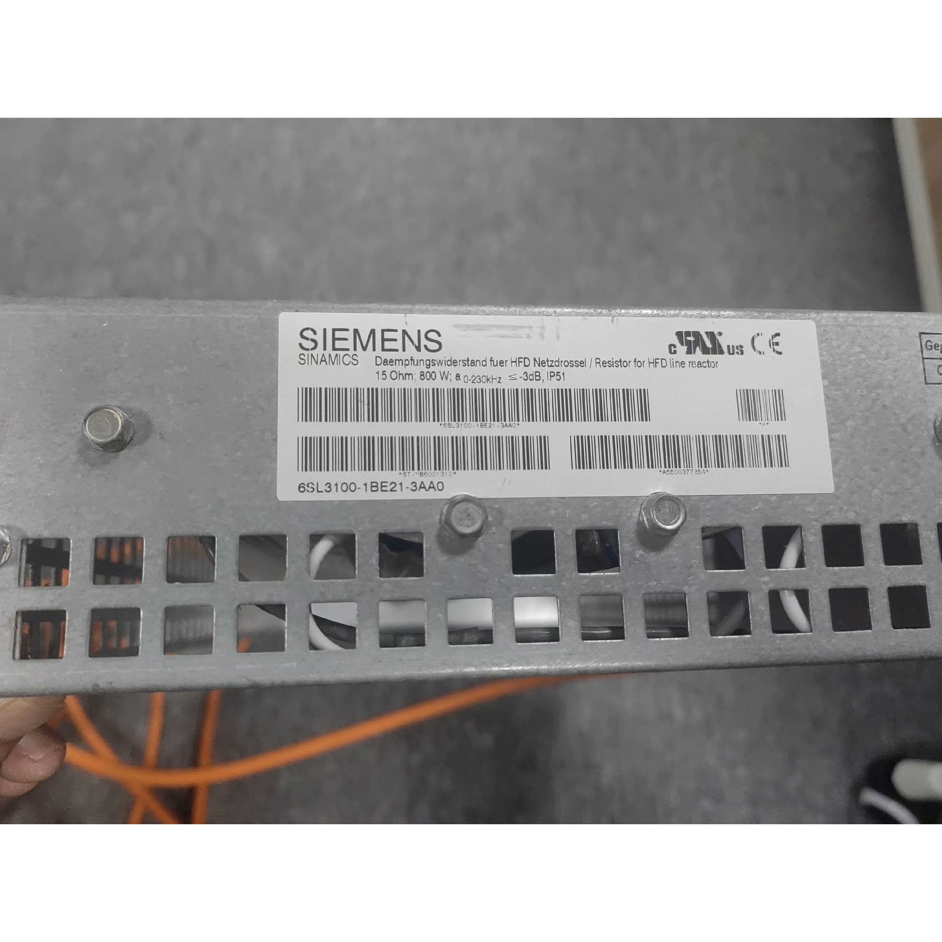 西门子电抗器6SL3100-1BE21-3AA0全新拍前请询价