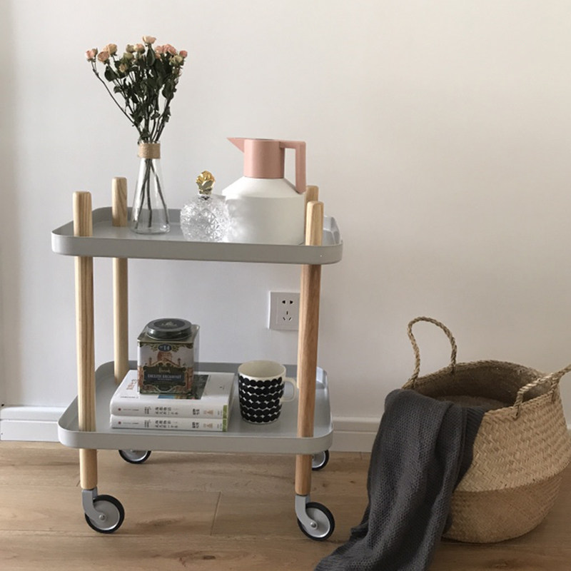 北歐餐車推車金屬餐飲可移動手推車雙層丹麥帶輪鐵藝收納桌下推車在類目 商業/辦公傢俱, 餐飲/烘焙傢俱, 餐車中 - 來自Buy2taobao.com提供專業的淘寶代購服務