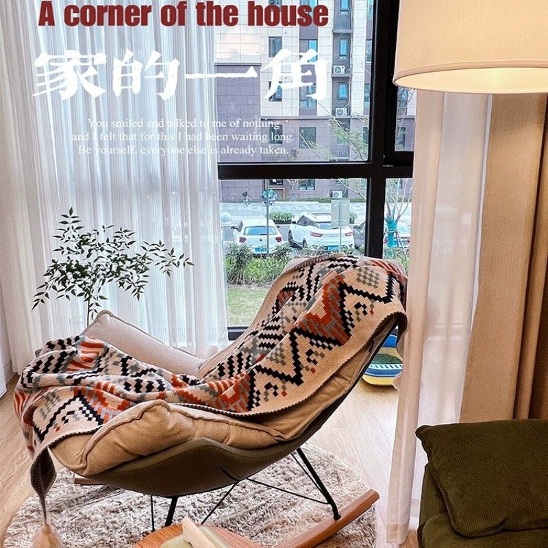 办公室午睡盖毯摇摇椅盖布午休波西米亚沙发毯民族风空调毯子披肩