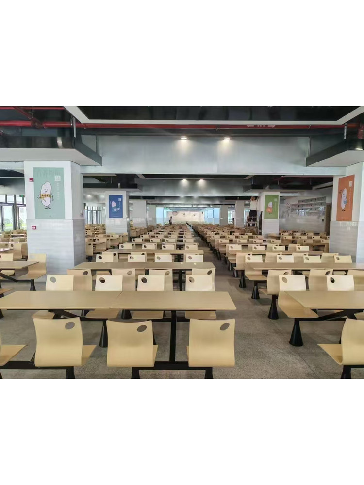 定制连体餐桌椅组合学校学生食堂员工4人位靠背款连地小吃 店饭堂,商业/办公家具,食堂餐桌椅,淘宝优惠券,粉丝福利购,淘宝优惠卷