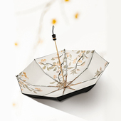 双层太阳伞防晒防紫外线遮阳伞小巧便携折叠复古风雨伞女晴雨两用