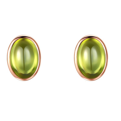 14年天猫老店彩宝品牌橄榄石耳钉