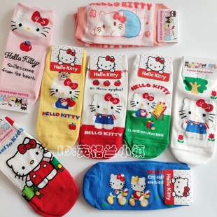 进口韩国东大门kt凯蒂猫短袜可爱卡通萌女袜子棉春夏红包