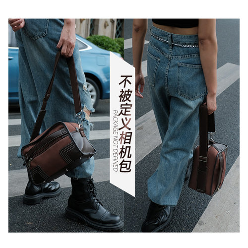 SVEN微单相机包复古斜跨包单肩包