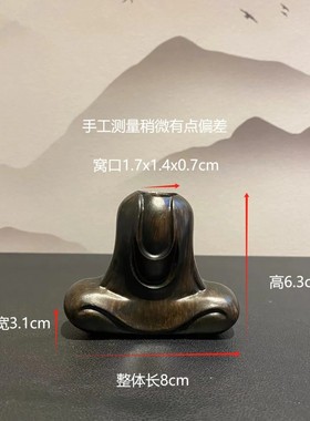 新中式国风无相无面佛像禅意摆件书房摆放手工摆设