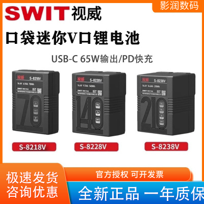 视威V口电池口袋迷你PD快充