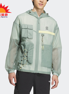 Adidas/阿迪达斯正品夏季新款工装Neo男子运动休闲夹克IA6861