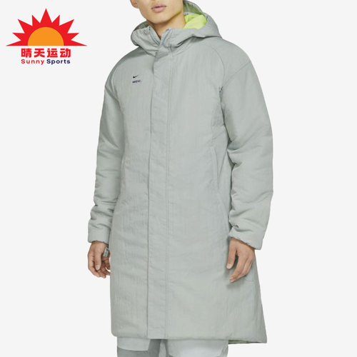 耐克男子足球中长款运动棉服