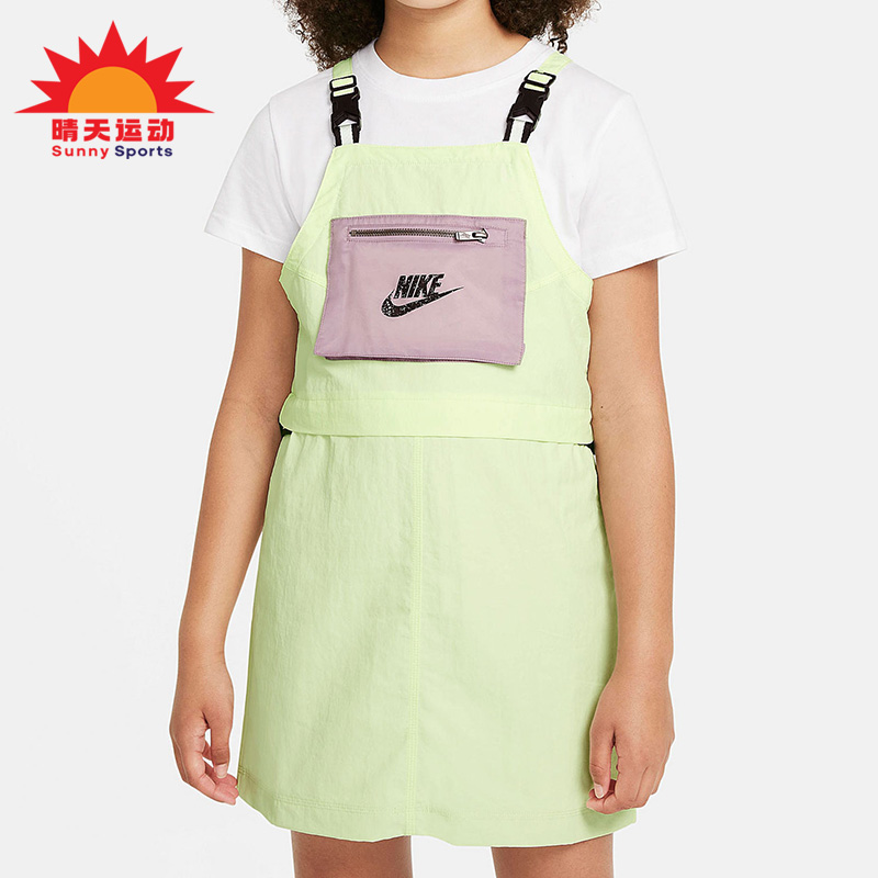 女童休闲吊带背带连衣裙耐克正品