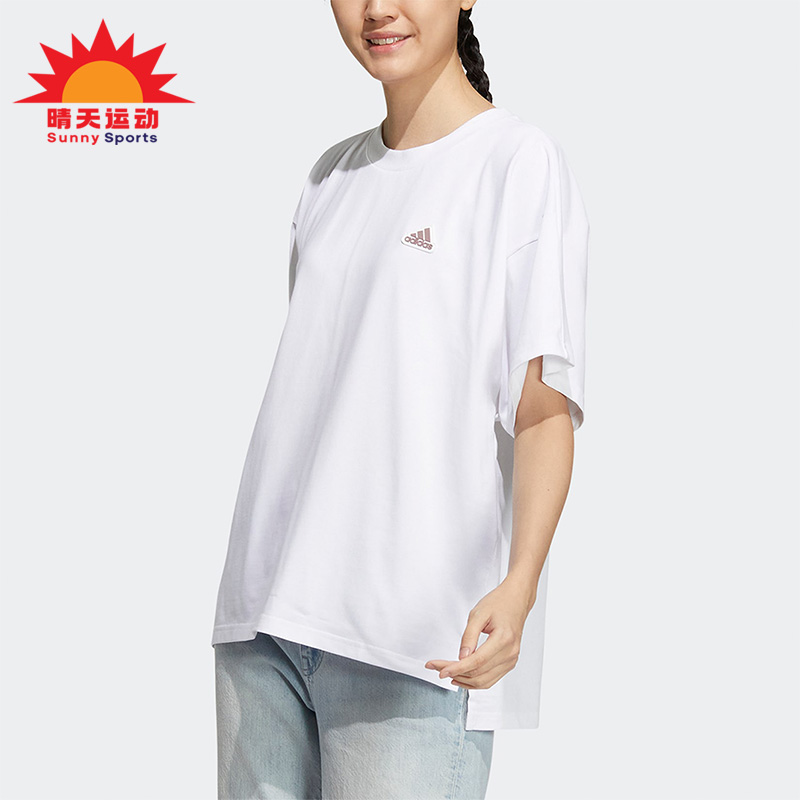 Adidas/阿迪达斯正品夏季新款女子宽松休闲套头短袖T恤IA5249