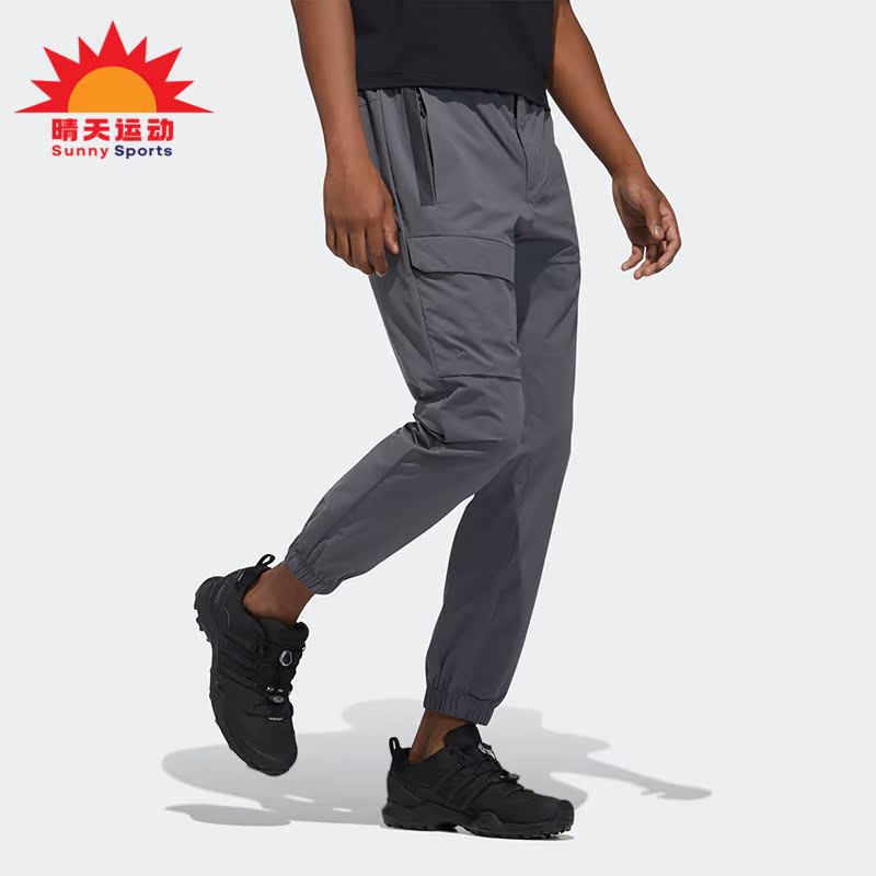 阿迪达斯男子休闲拼接运动长裤