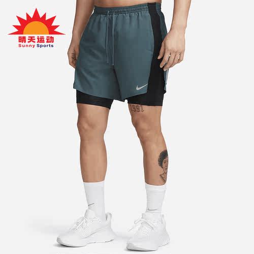透气男子跑步短裤耐克正品