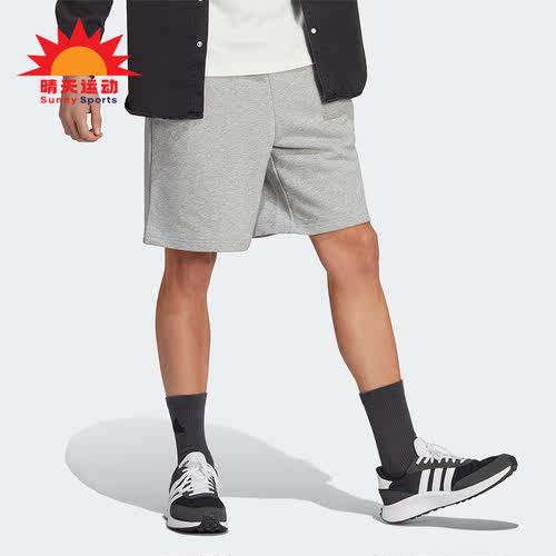 男宽松透气运动短裤阿迪达斯正品