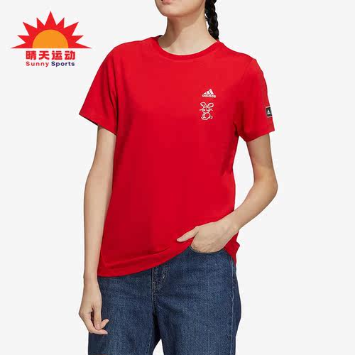 阿迪达斯正品短袖女子T恤
