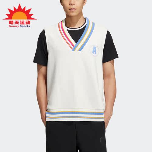 Adidas/阿迪达斯正品NEO新款男女运动休闲无袖背心马甲IJ6610