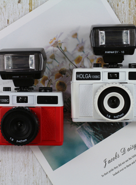 包邮!复古胶片傻瓜相机 holga 135bc 暗角多重曝光长曝光胶卷相机