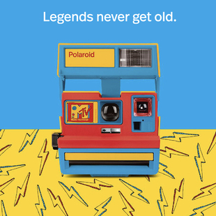 MTV联名限量 宝丽来600拍立得相机一次成像 现货孤品 Polaroid