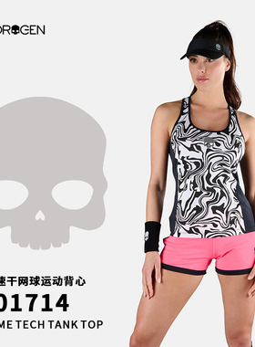 HYDROGEN氢原子夏女网球运动背心跑步健身速干透气无袖背心T01714