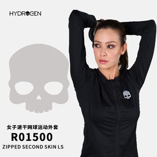 HYDROGEN氢原子小骷髅运动外套防震网球跑步瑜伽女子网球服R01500