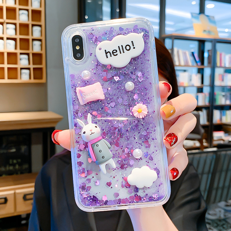 Ñî×ÏÙ¡Äêͬ¿îÆ»¹û7plusÊÖ»ú¿ÇÁ¢ÌåͯÄêiPhoneXsMax¿¨Í¨¿É°®ÍÃ×ÓÒºÌåÁ÷/ɳX/XrÇ×°®µÄÈȰ®µÄ8plusÅ®6spÓ²Ì×Xs