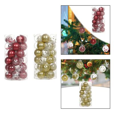 30x Christmas Ball Ornaments Xmas Tree Hanging Decorations 6