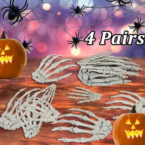 Halloween Decoration Realistic Life Size Skeleton Hands Plas
