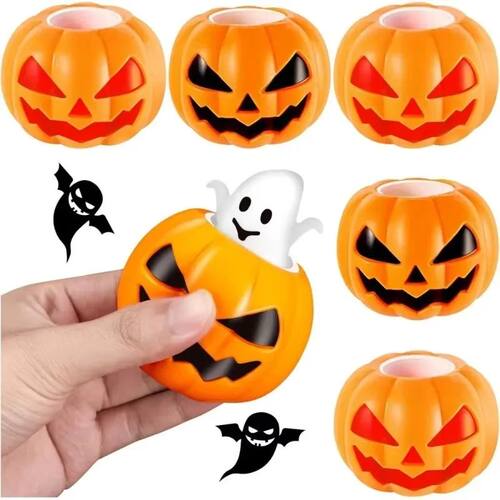5/1Pcs Halloween Pumpkin Ghost Squeeze Pinch Toy Kids Favors