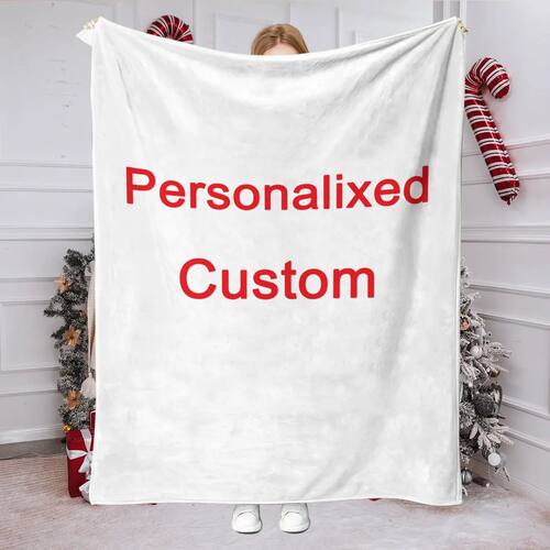 1 Piece of Customized Personalized Blanket Upload Pictures D