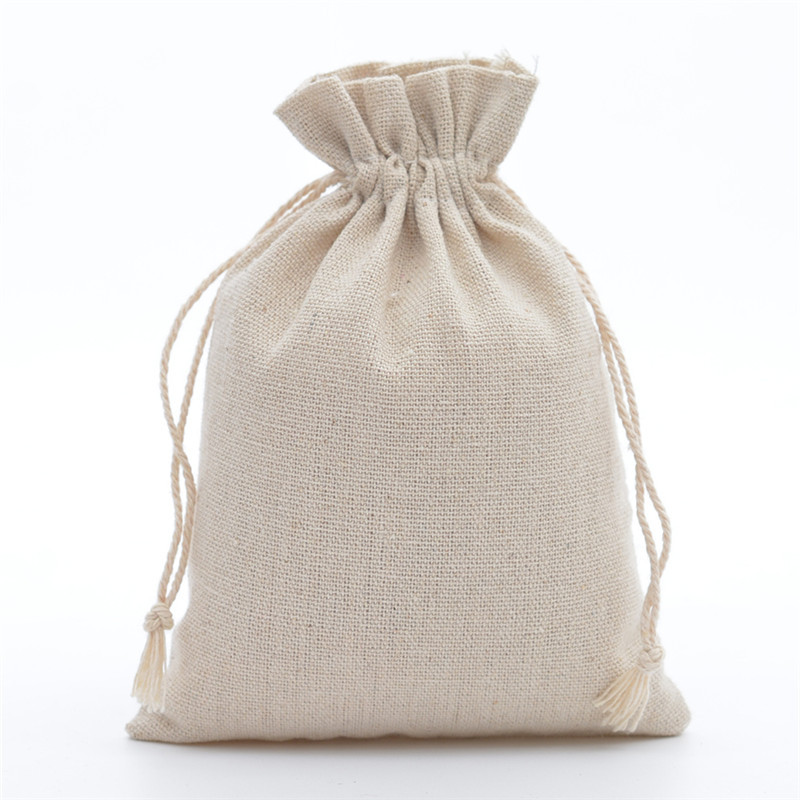 10pc(10 sizes) reusable cotton bags drawstring gift bag