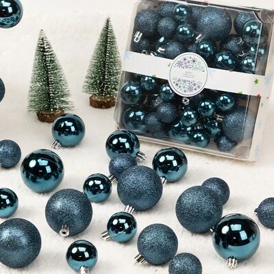 3/4/5cm 44pcs Christmas Ball Ornaments Christmas Tree Party