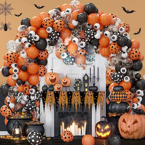 Halloween Balloon Arch Set Halloween Balloon Party Backgroun