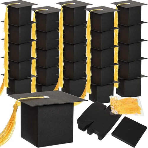 Graduation Decorations 50PCS Graduation Candy Box DIY Grad
