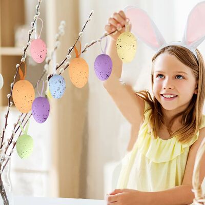 Easter Egg Pendant Simulated Spotted Foam Decorative Egg Han