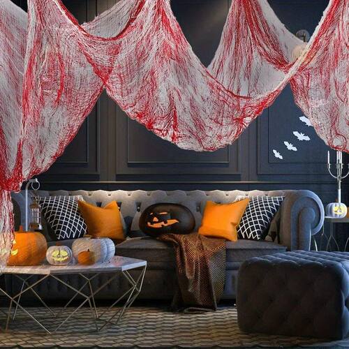 Horror Red Bloody Horror Cloth -30x72 inch Halloween Decorat