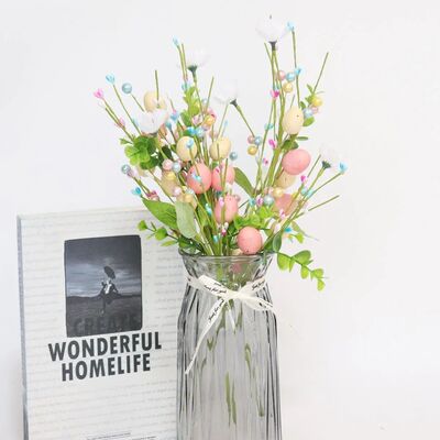 Easter Decorations Artificial Egg Pearl Flower Tree Branches