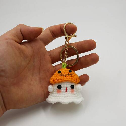 Funny Pumpkin Ghost Keychain Pendant Halloween Decoration Mi