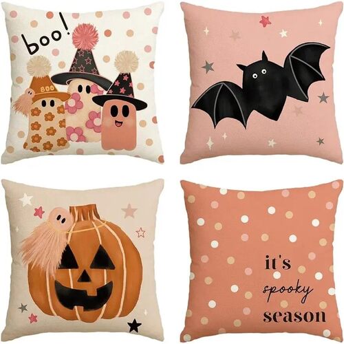 Color life Halloween throwing pillowcase, pumpkin polka dot