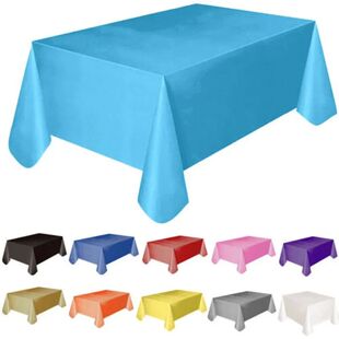 Color Solid Disposable Birthday Party Tablecloth 137x183cm